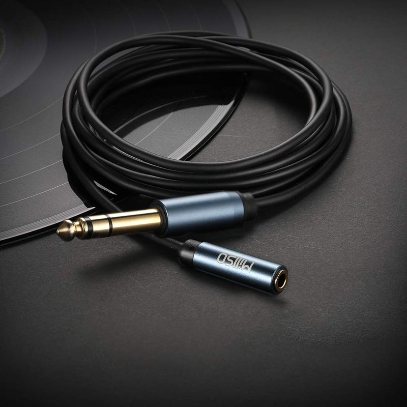 MillSO 1/4 to 3.5mm Headphone Adapter, 6.6 Feet TRS 6.35mm 1/4 Male to 3.5mm 1/8 Female Stereo Jack Audio Adapter for Amplifiers, Guitar Amp, Keyboard Piano, Home Theater, Headphones - Image 2